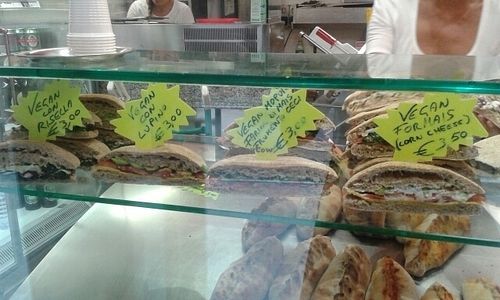 vegan sandwiches  at Pizzeria L'Angelo in Venice