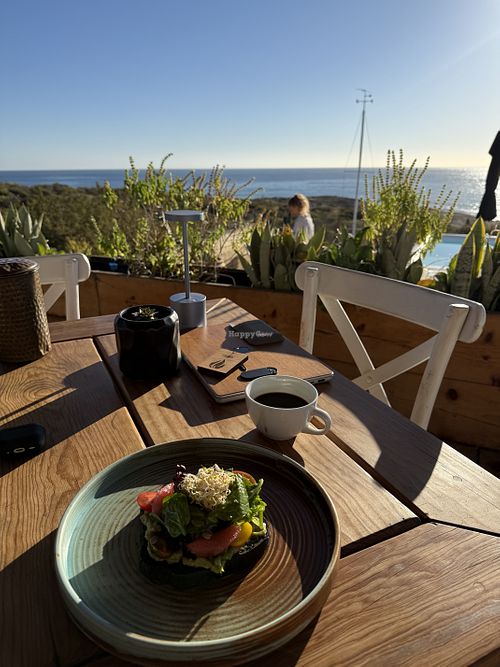 A few breakfast options   at The White Lodge in San Jose Del Cabo