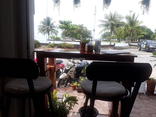 Seating facing out at Eat.Co Brunchrie in Koh Phangan