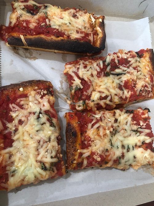 This was half the marinara pie with vegan cheese added. Huge! at Villa Formia in Lynbrook