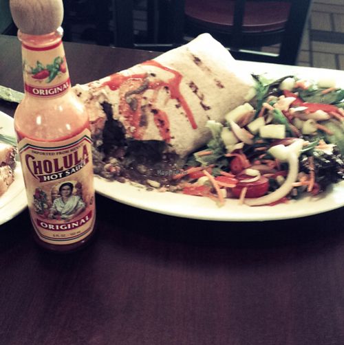 vegan burrito at Green Leaf in Framingham