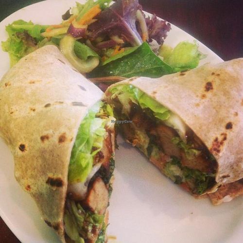 BBQ seitan wrap  at Green Leaf in Framingham