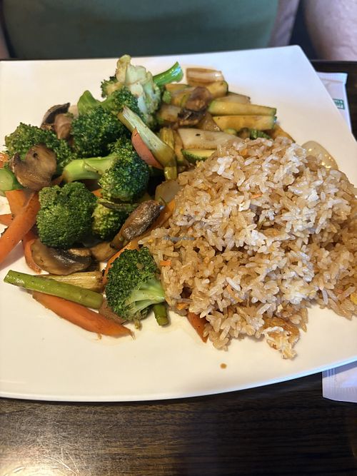 Hibachi vegetables  at Genki in Cary