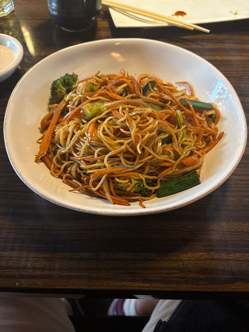 Yakisoba Vegetables (noodles have eggs in them)  at Genki in Cary