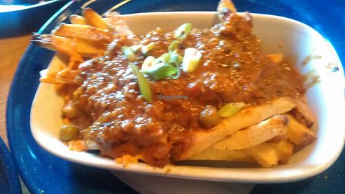curry poutine at The Black Lodge - Kingsway in Vancouver