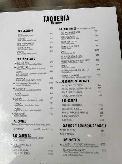   at Taquería Sin Nombre in Mexico City