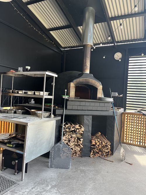 Wood fired oven   at The Izzy Bar in South Bruny