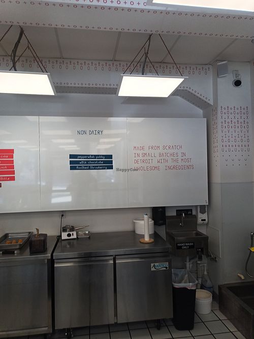 non dairy options on right side at Milk & Froth in Detroit