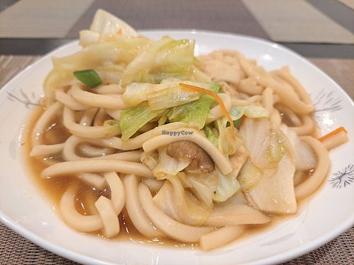 Udon noodles with oolong sauce at Tai Su Biandang -台素便當 in Hualien