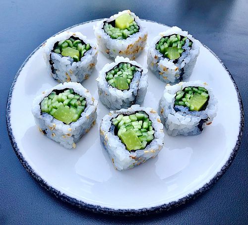 Cucumber maki at Nonya in Dubai