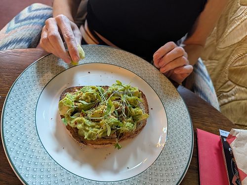 Smashed avocado at Cosy Club in Sheffield