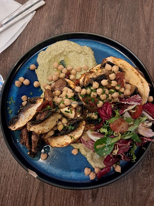 Mushroom shwarma at Tawook Lab in Helsinki