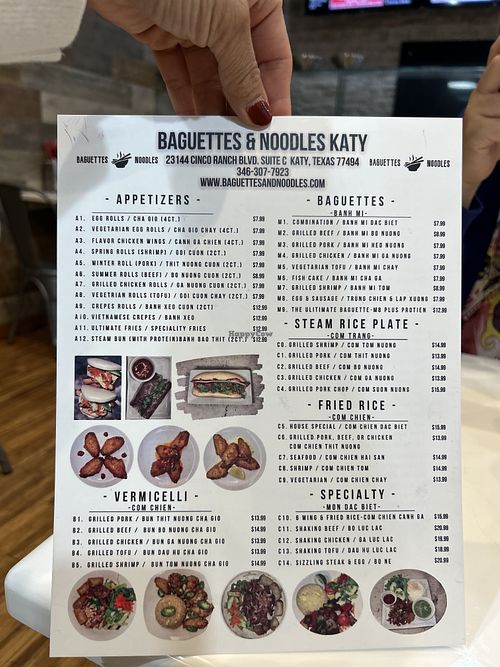 Vegetarian appetizers   at Baguettes and Noodles in Katy