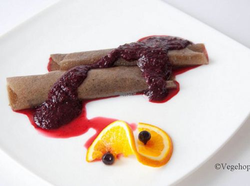 Raw pancakes at Vegehop - Remetinecki in Zagreb