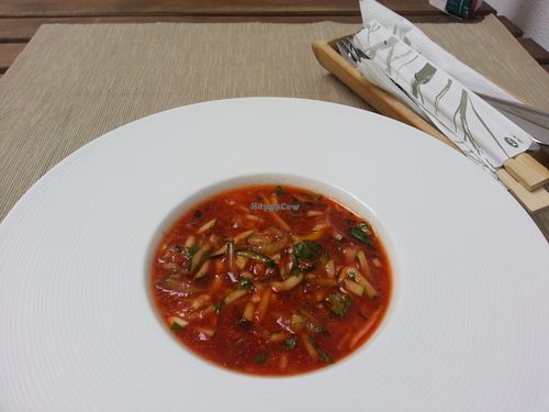 Gazpacho at Rawcha in Prague