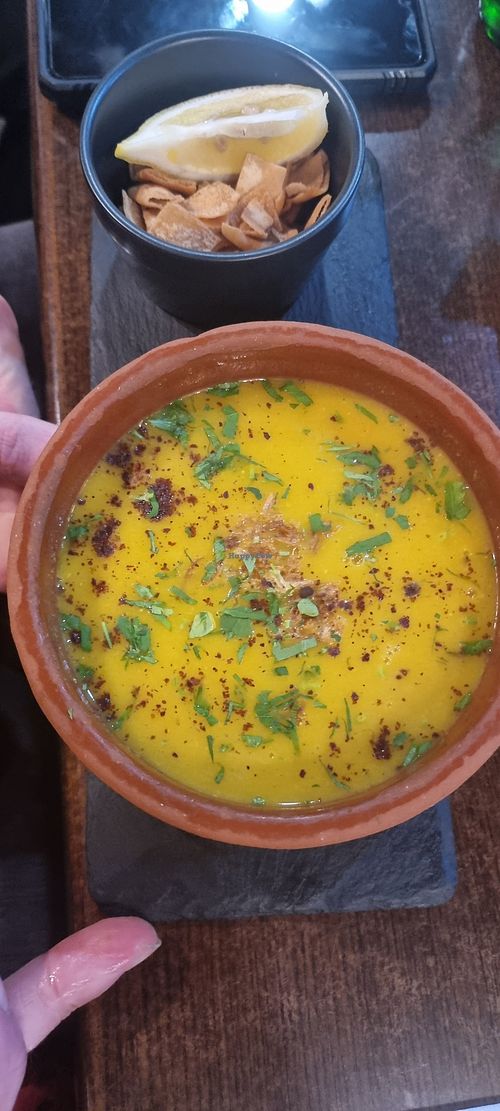 Lentil soup at Lebanese House in Newbury