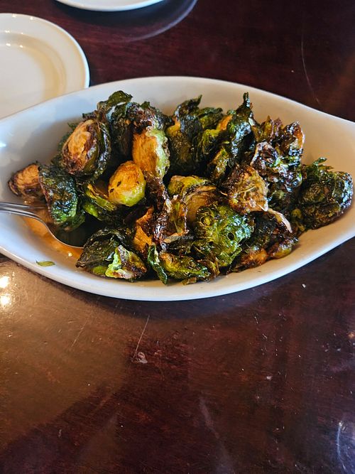 Maple roasted brussel sprouts at Big Tree Inn  in Geneseo