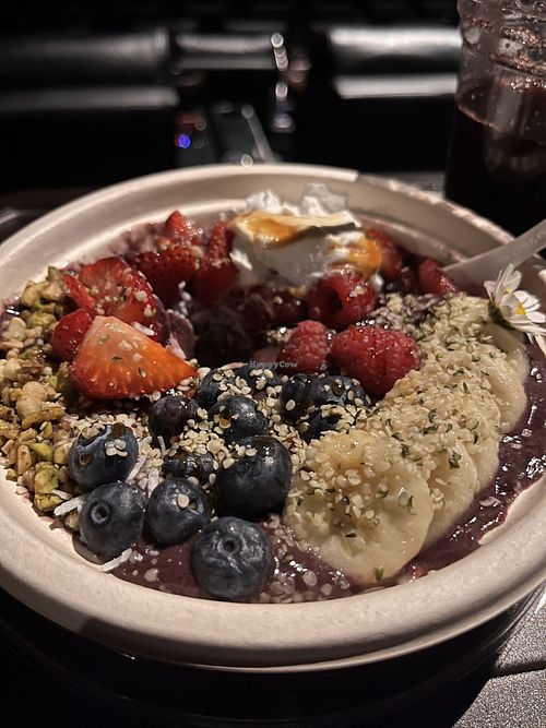 Acai bowl with yogurt  at Vegan Foodie Bowl in Glendale