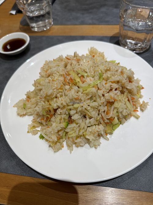 Riso con verdure (senza uova)  at Raviole Lyn in Silea