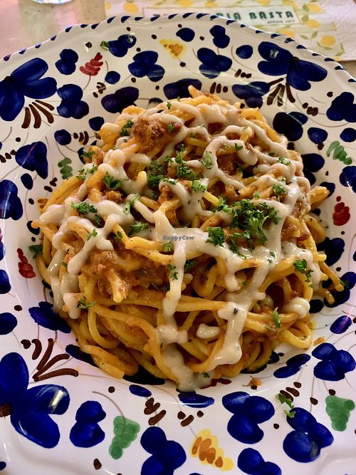 Vegan bolognese   at Basta  in Uppsala