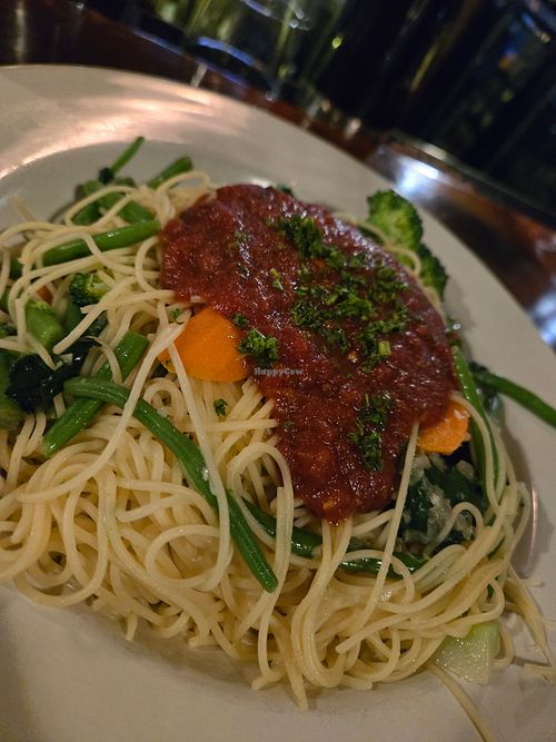 Veggie pasta. Was delicious! at Saddleback Gril in Lake Arrowhead