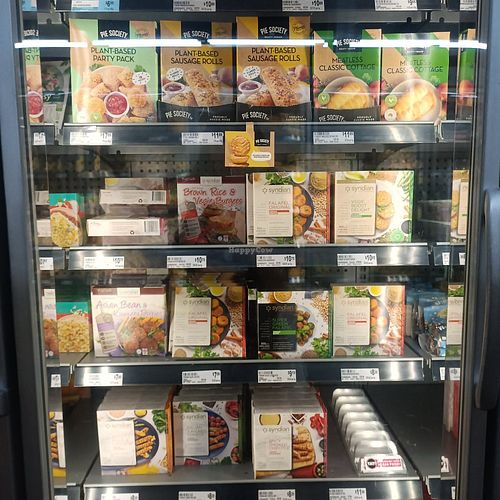 Vegan freezer at Maxi Foods in Upper Ferntree Gully