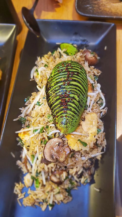 Amazonicon (Peruvian fried rice. Ordered without eggs to make it vegan.)  at Yunta in Charlotte