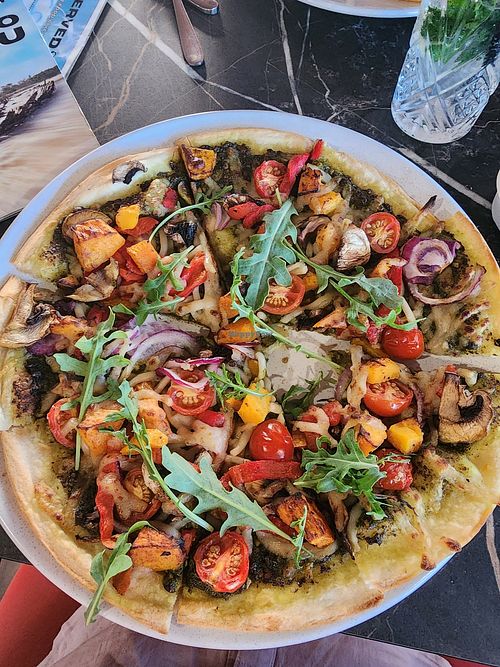 Pizza at Seaview Tavern in Woolgoolga