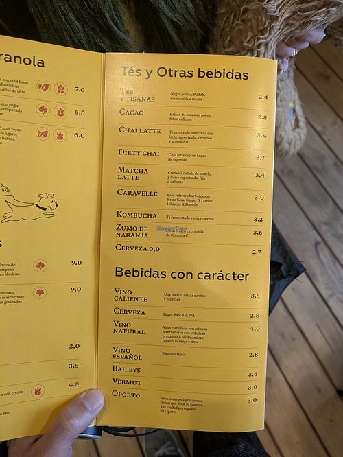 Menú bebidas 16/2/25 at La Gente Café in Oviedo