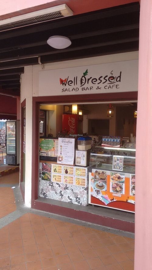 Outside at Well Dressed Salad Bar and Cafe in Central Singapore