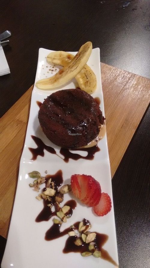 Desert is served at Well Dressed Salad Bar and Cafe in Central Singapore