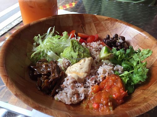 portion size for 14$ at Well Dressed Salad Bar and Cafe in Central Singapore