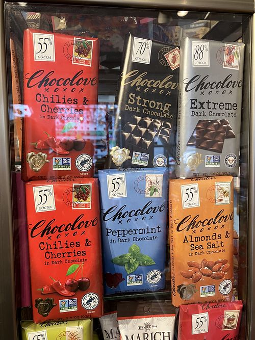 Accidentally vegan options   at Charm Me Sweet Candy Store in St Louis