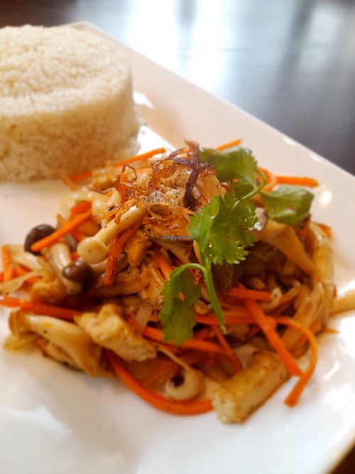 Fried rice mushrooms at Hủ Tiếu Chay Cây Đề - Quận 8 in Ho Chi Minh City