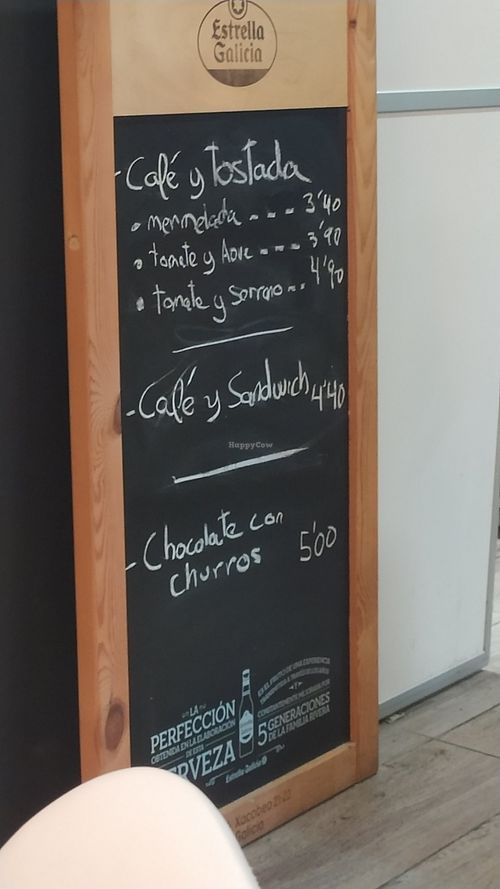 Carta dos almorzos a 9 de febreiro de 2025 at Real in Fisterra