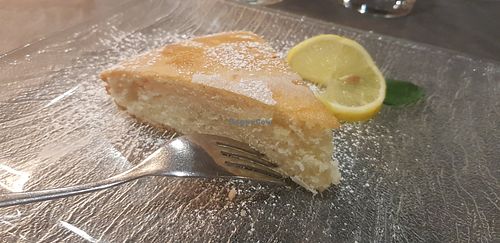 Vegan lemon cake at Pizzeria Da Spetic in Trieste
