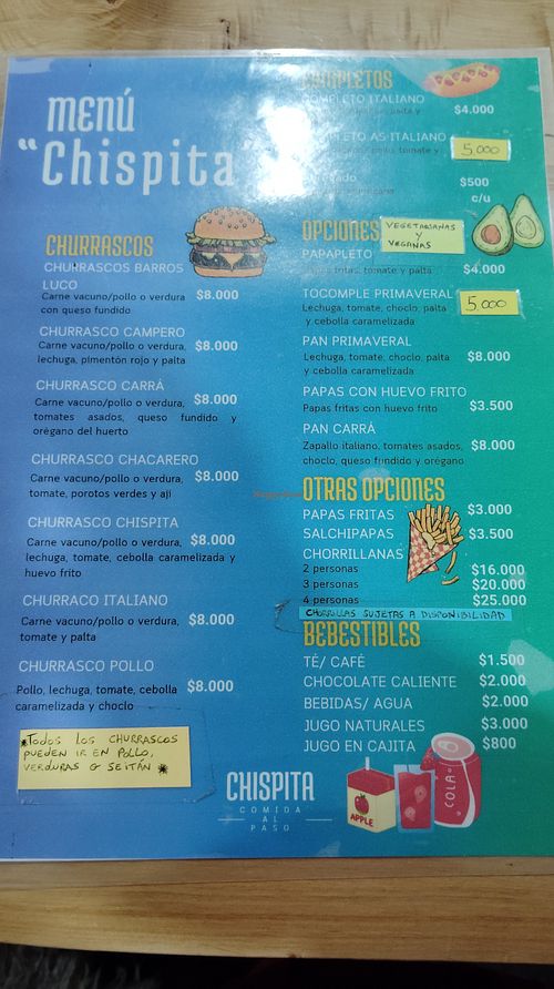 Opciones veganas con seitán at Chispita  in Chaiten