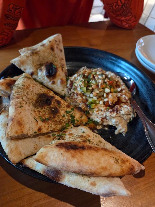 Hummus at Alvarado Street Brewery in Carmel-by-the-sea