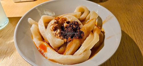 noodles at chaochao. vegan food and natural wine bar in Beijing