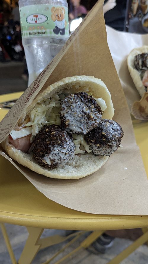 Salsa de tahini at Falafel & Pita - Veg Kosher - ฟาราเฟล กับ ปิต้า in Krabi