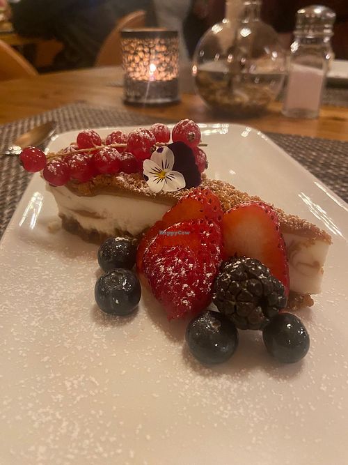 Biscoff cheesecake  at Northern Lights Village in Saariselkae