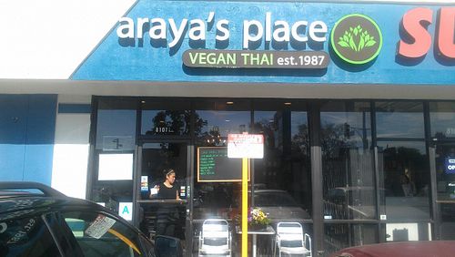 Outside Araya's Place at Araya's Place in Los Angeles