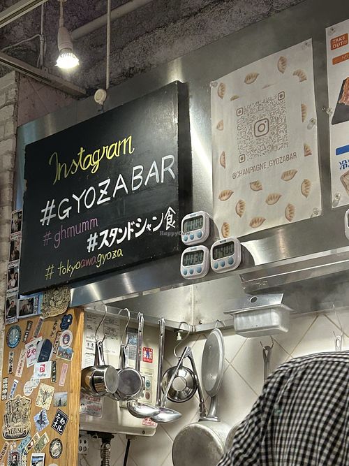 Gyoza bar  at L'avant champagne shokudo in Osaka