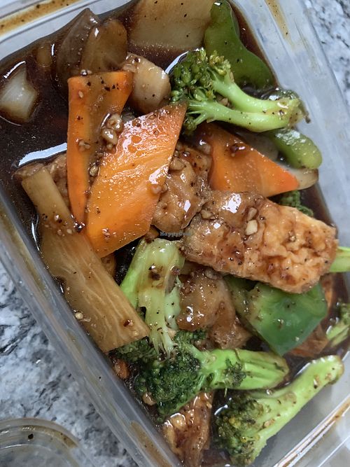 Vegan black pepper sauce   at The New Shangri-La in Dublin