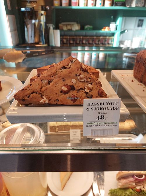 Hazelnut chocolate cake at Kaffebrenneriet avd Bakklandet in Trondheim