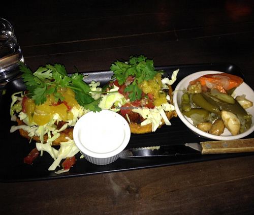 Sope con Piñas (excellent dish!) at Gracias Madre - WeHo in West Hollywood