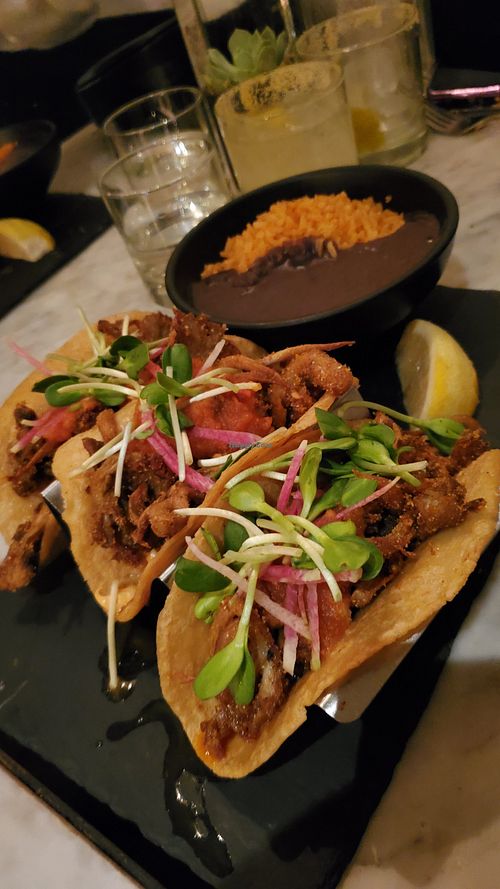 "Chicharron" tacos at Gracias Madre - WeHo in West Hollywood