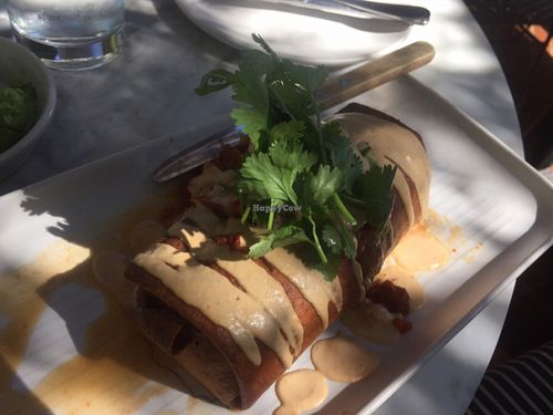 chimichanga get in my belly at Gracias Madre - WeHo in West Hollywood