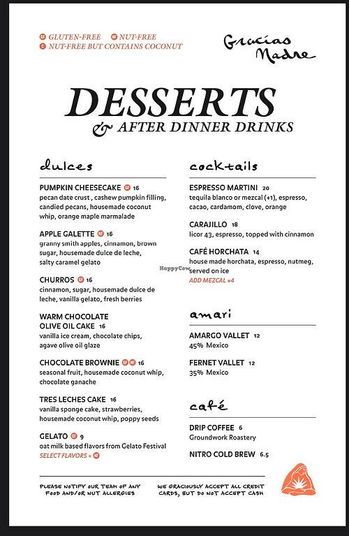 The presentation of the desserts is amazing  at Gracias Madre - WeHo in West Hollywood