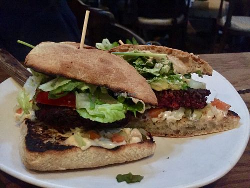 Black bean burger at Gracias Madre - WeHo in West Hollywood